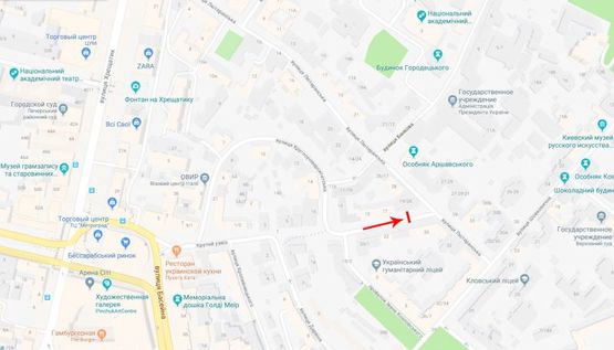 Схема рекламной плоскости по адресу Круглоуниверситетская ул. 19/28