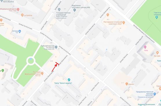 Схема рекламной плоскости по адресу Шелковичная ул. 8/20