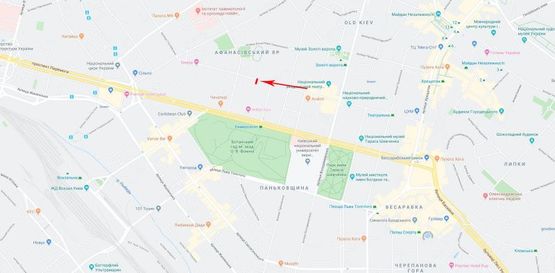 Схема рекламної площини за адресою Хмельницкого Богдана ул. 37