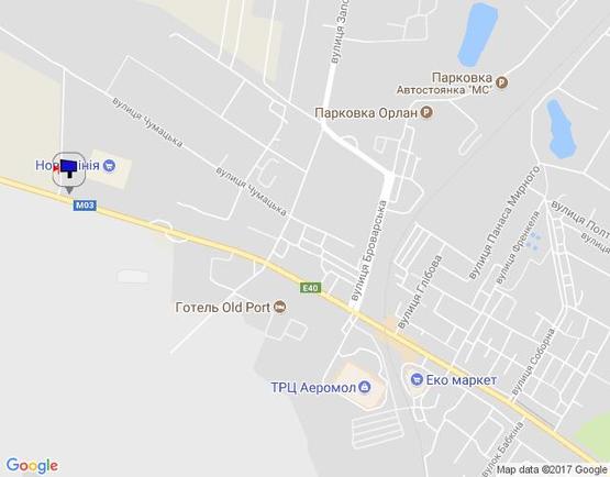 Схема рекламної площини за адресою м. Бориспіль, траса М 03, км 34+300 ліво, вул. Київський шлях, 1, виїзд з парковки " Нової Лінії"