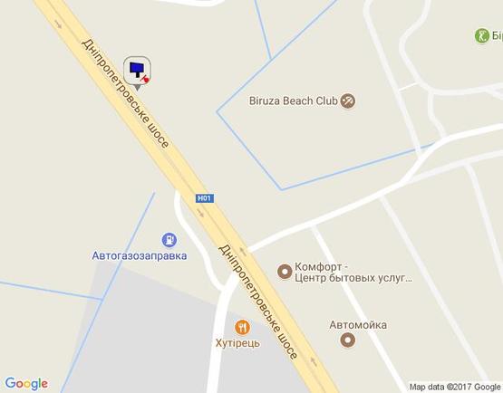 Схема рекламної площини за адресою Новообухівська траса, Голубое озеро, км 26+050 лево