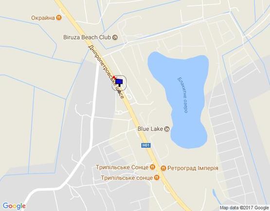 Схема рекламной плоскости по адресу Новообухівська траса, возле садового центру Ева, км 26+450 право