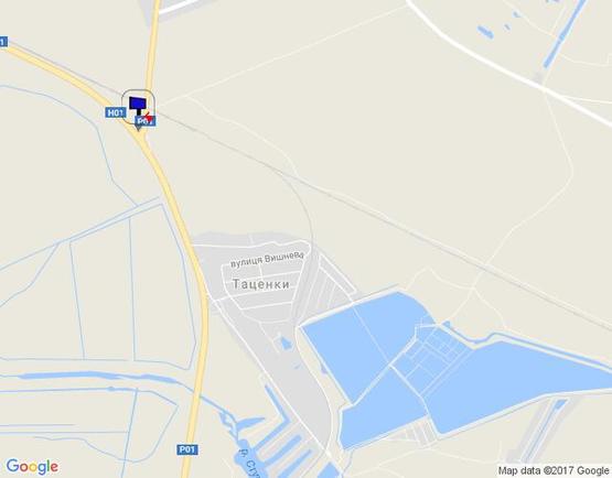 Схема рекламної площини за адресою Новообухівська траса На розвилці доріг Н-01 Київ-Знам'янка та Р-01 Київ-Обухів, біля АЗС "БРСМ"; 39+000 ліво