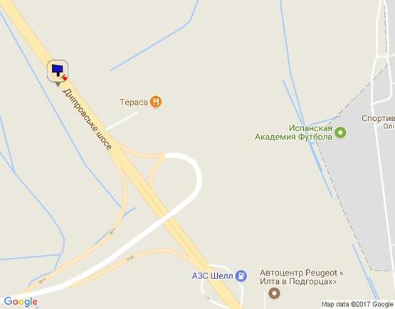 Схема рекламної площини за адресою Дніпровське шосе, поворот на с. Креничі, напротив ресторана "Караван", км 24+800 право