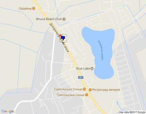 Схема рекламной плоскости по адресу Новообухівська траса, возле садового центру Ева, перед рестораном "Ранчо", км 26+400 право