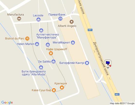 Схема рекламної площини за адресою Дніпровське шосе, поворот на с. Ходосеевка, напротив ТРЦ "Мегамаркет в Ходосіївці", "Киев-Обухов", км 24+050 лево