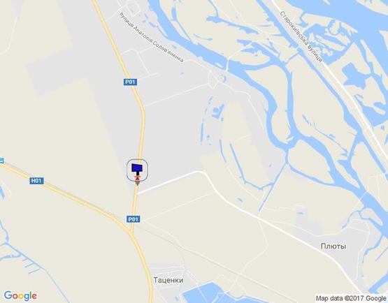 Схема рекламной плоскости по адресу Конча-Заспа, траса Р-02, км 35+330 ліво, поворот до  котедж. містечка "Плютово", м. Українка, перед АЗС "БРСМ"