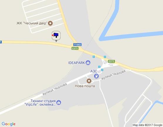 Схема рекламної площини за адресою м. Буча, траса М07, км 24+100 право, вул. Шевченка, ЖК "Авіатор", напрямок з Бучі, в'їзд в Гостомель,  100м до поворота на Ірпінь