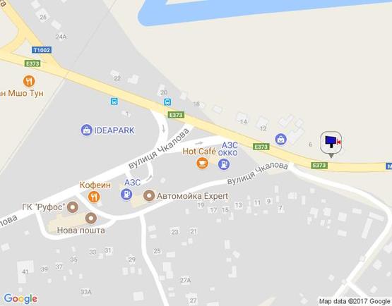 Схема рекламной плоскости по адресу м. Ірпінь, траса М-07, км 23+450 право