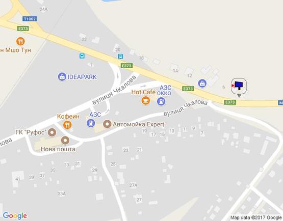 Схема рекламной плоскости по адресу м. Ірпінь, траса М-07, км 23+450 право