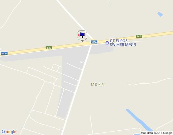 Схема рекламної площини за адресою с. Мрія, траса М-06 Київ-Чоп (Житомир), км 28+950 право