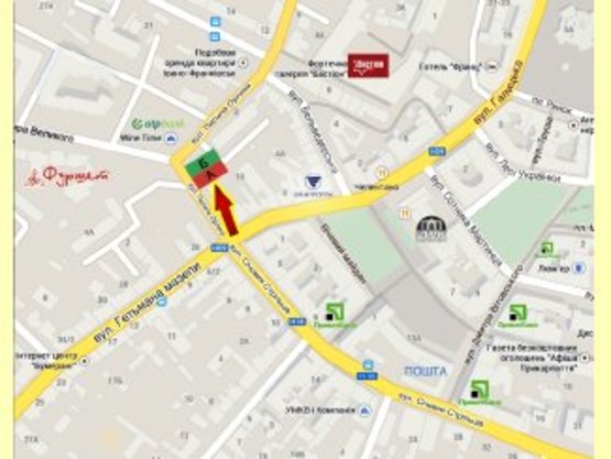 Схема рекламной плоскости по адресу Коновальця-Петлюри,напроти ОККО (ГМ "Велмарт")