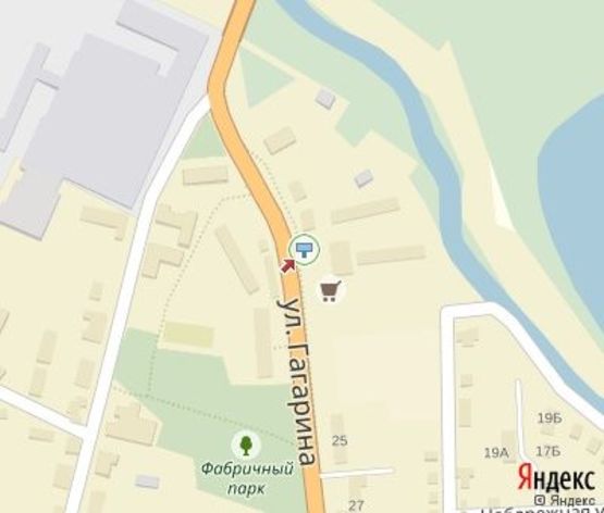 Схема рекламной плоскости по адресу Гагарина ул.,17 (Автостанция, "УкрСибБанк")