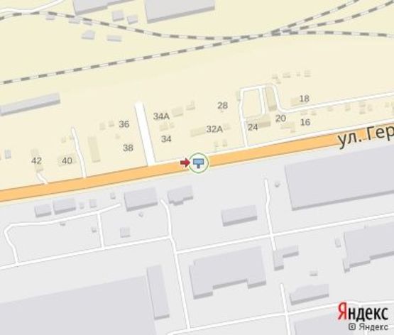 Схема рекламной плоскости по адресу Героев Чернобыля ул., 34