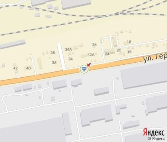 Схема рекламной плоскости по адресу Героев Чернобыля ул., 34