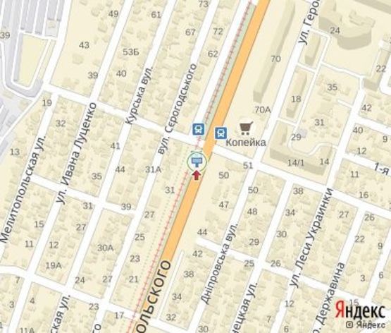 Схема рекламной плоскости по адресу Добровольского пр., 33 - Кишиневская ул.