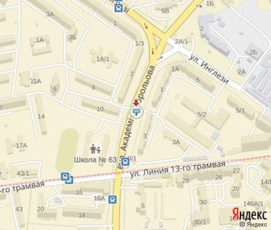 Схема рекламної площини за адресою Королева ул., 3 ("Нова Пошта" отд. №16)