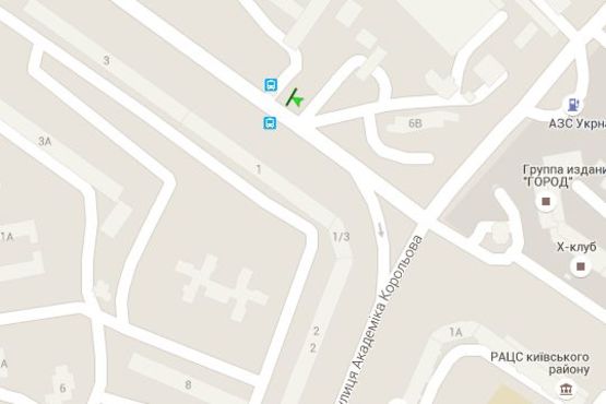 Схема рекламної площини за адресою Академіка Корольова вул. - Інглезі вул. (25-ої Чапаєвської Дивізії вул.), 6Б