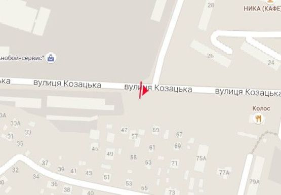 Схема рекламної площини за адресою Казацкая ул. - Казацкая ул.