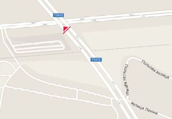 Схема рекламной плоскости по адресу Левобережная ул., мост через Днепр