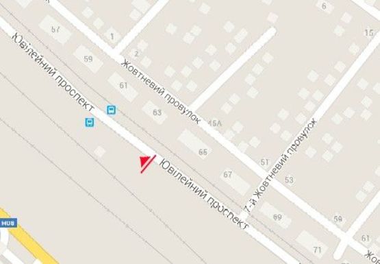 Схема рекламной плоскости по адресу Юбилейный пр., 65