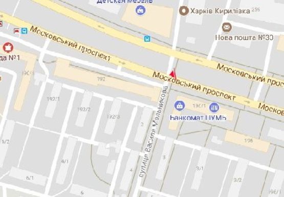 Схема рекламної площини за адресою Московский пр. 196-1 - Василия Мельникова ул.