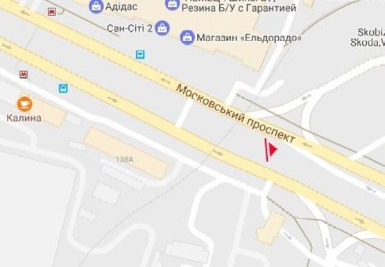 Схема рекламної площини за адресою Московский пр., 199б