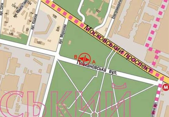 Схема рекламної площини за адресою Плехановская ул. - парк Машиностроителей