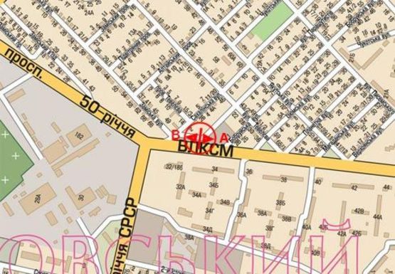 Схема рекламной плоскости по адресу Юбилейный пр. - Сахалинская ул.