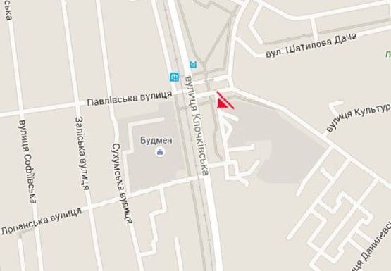 Схема рекламной плоскости по адресу Ромена Роллана ул. - Клочковская ул.