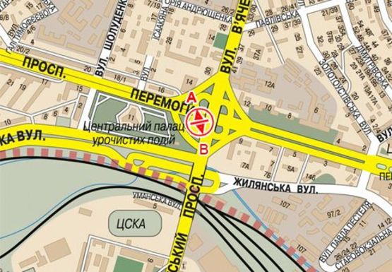 Схема рекламной плоскости по адресу Победы пр., Воздухофлотский мост