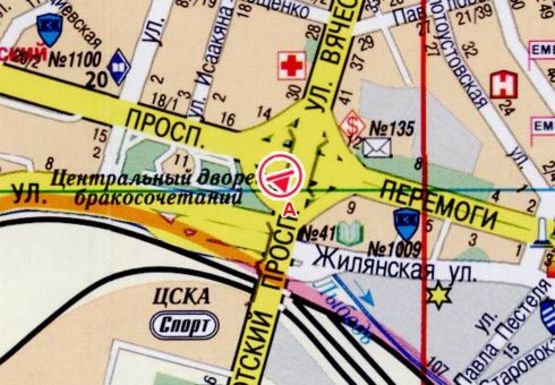 Схема рекламной плоскости по адресу Победы пр., въезд на Воздухофлотский мост