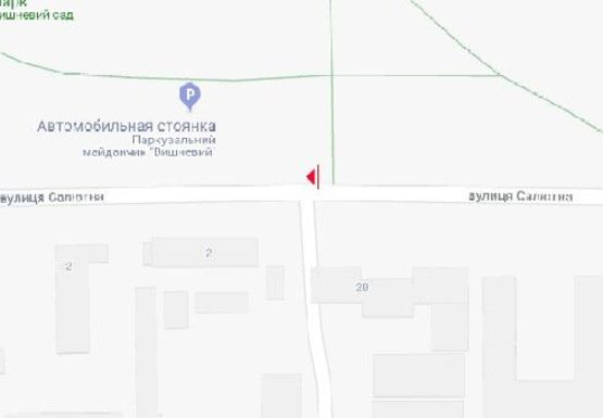 Схема рекламной плоскости по адресу Салютная, 2 ул.