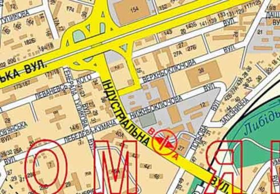 Схема рекламной плоскости по адресу Вадима Гетьмана ул., 27