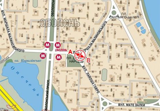 Схема рекламной плоскости по адресу Малиновского ул. - Иорданская ул. (бывшая Лайоша Гавро ул.)