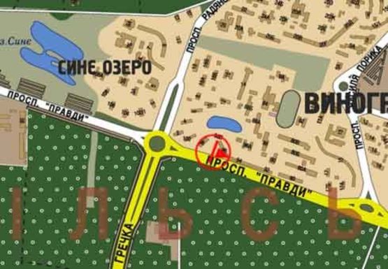 Схема рекламной плоскости по адресу Правды пр., 96