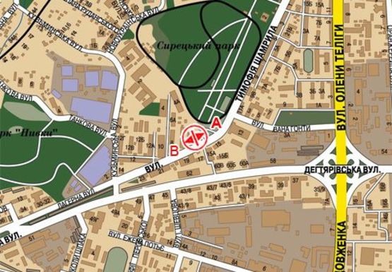 Схема рекламной плоскости по адресу Шамрыло ул. , 6