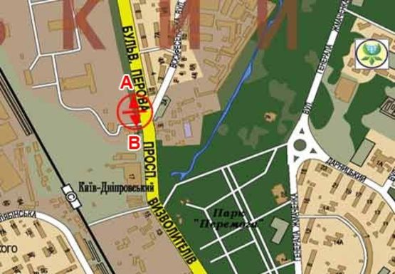 Схема рекламной плоскости по адресу Освободителей пр. - Воскресенского ул.