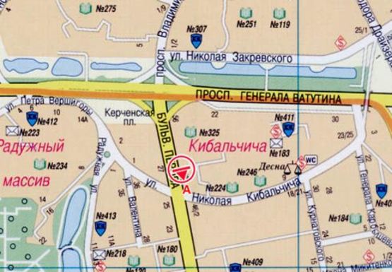 Схема рекламной плоскости по адресу Перова б-р, 48