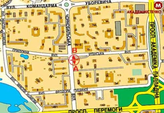 Схема рекламной плоскости по адресу Чернобыльская ул., 13