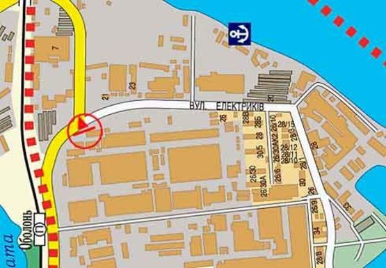 Схема рекламной плоскости по адресу Электриков ул., 21-а