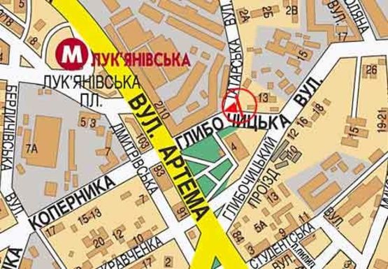 Схема рекламной плоскости по адресу Глубочицкая ул. - Татарская ул.