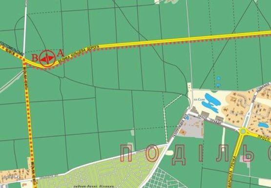 Схема рекламной плоскости по адресу Большая Кольцевая Дорога (оп. 12)