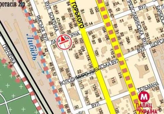 Схема рекламной плоскости по адресу Малевича ул. (Боженко ул.) - Лабораторная ул.