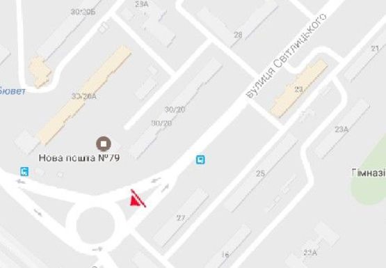 Схема рекламной плоскости по адресу Свободы пр. - Светлицкого ул.