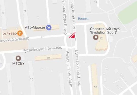 Схема рекламной плоскости по адресу Давыдова б-р., 12