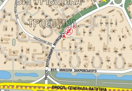 Схема рекламной плоскости по адресу Маяковского пр., 6