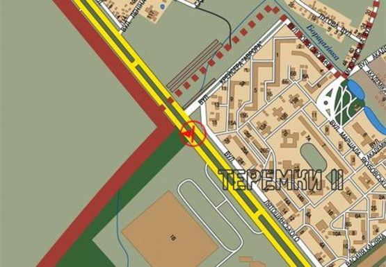 Схема рекламної площини за адресою Кольцевая Дорога (150м до магазина МЕТРО)