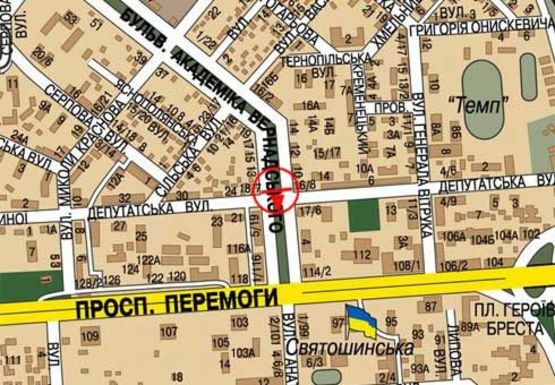 Схема рекламної площини за адресою Вернадского б-р., 8_16