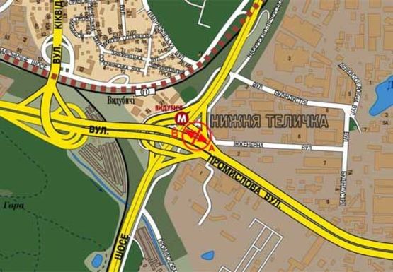 Схема рекламной плоскости по адресу Промышленная ул.